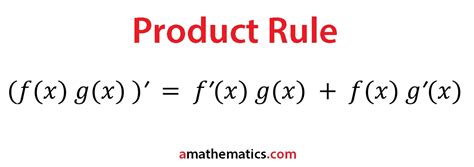 multiplication derivative formula.